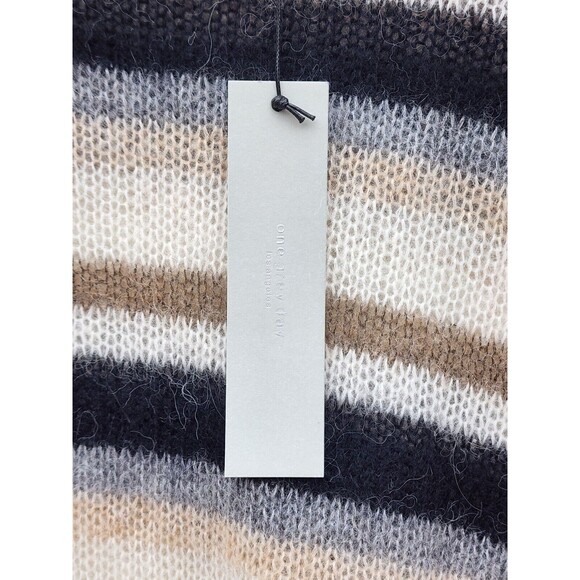 One Grey Day Women Brown Black Beige Wool Alpaca Blend Long Sleeve Sweater Sz S - Picture 4 of 7